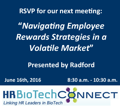 RSVP for the June 2016 HR BioTech Connect event!